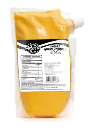 SALSA DE QUESO CHEDDAR X 500G AZTECA