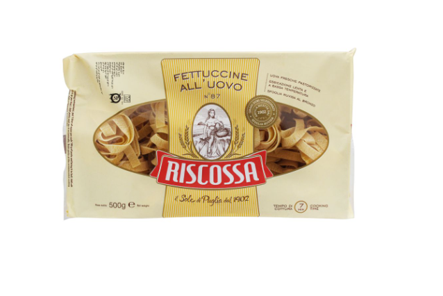 PASTA FETTUCCINE AL HUEVO X 500G RISCOSSA