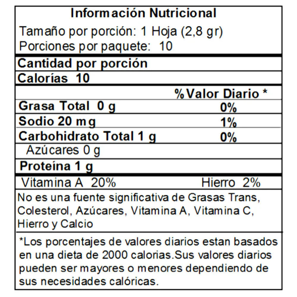 ALGA PARA SUSHI X 10 HOJAS BEST CHOICE