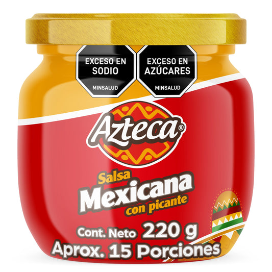 SALSA MEXICANA  PICANTE X  220G AZTECA