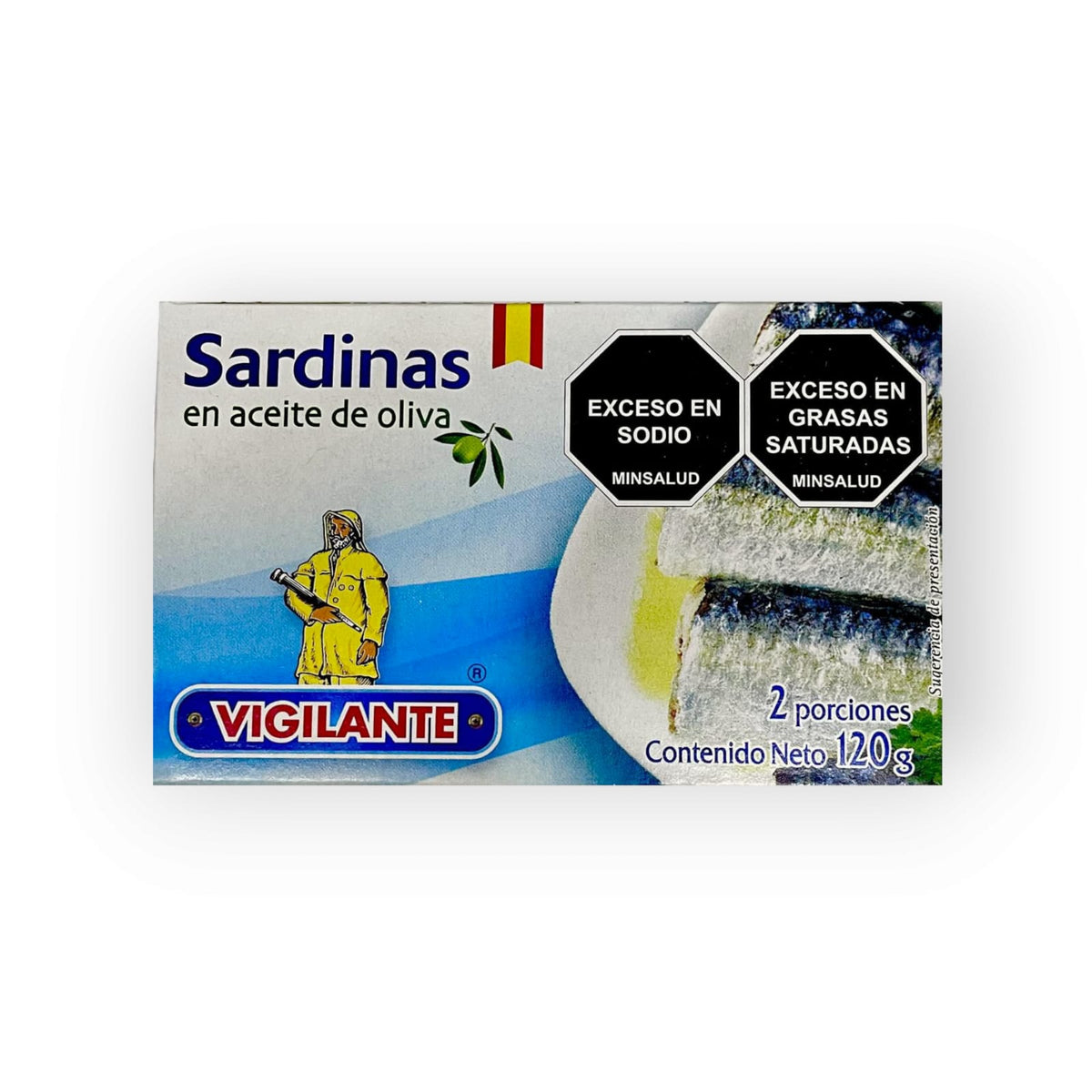 SARDINA EN ACEITE OLIVA X 120G VIGILANTE