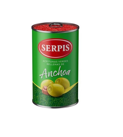 ACEITUNA RELLENA DE ANCHOA X 300G SERPIS