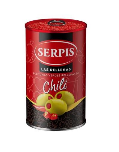 ACEITUNA RELLENA DE CHILI X 300G SERPIS