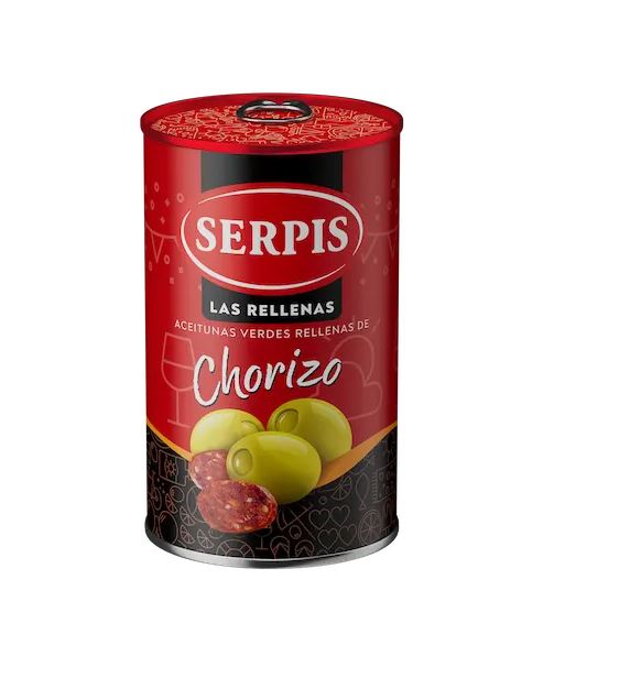 ACEITUNA RELLENA DE CHORIZO X 300G SERPIS