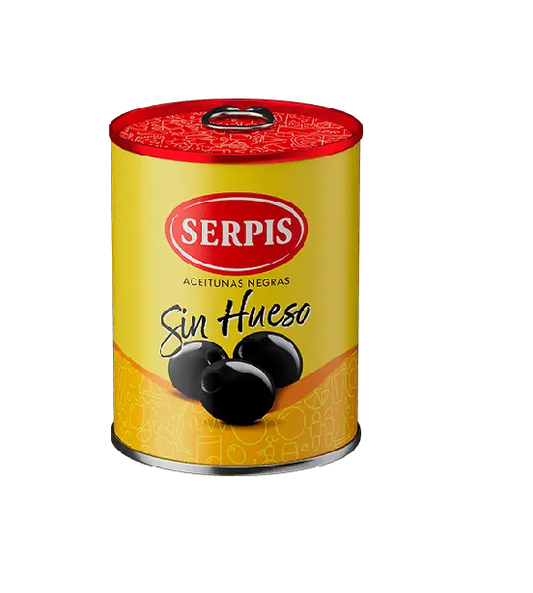 ACEITUNA NEGRA SIN HUESO X 200G SERPIS