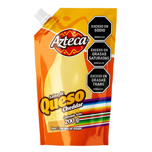 SALSA DE QUESO CHEDDAR X 200G AZTECA