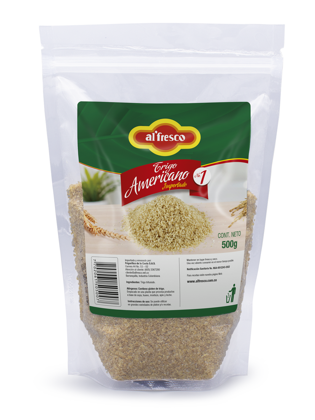 TRIGO AMERICANO #1 X 500G ALFRESCO
