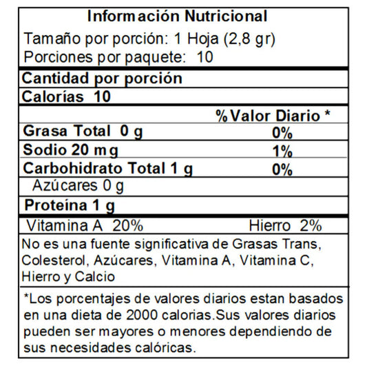 ALGA PARA SUSHI X 10 HOJAS BEST CHOICE
